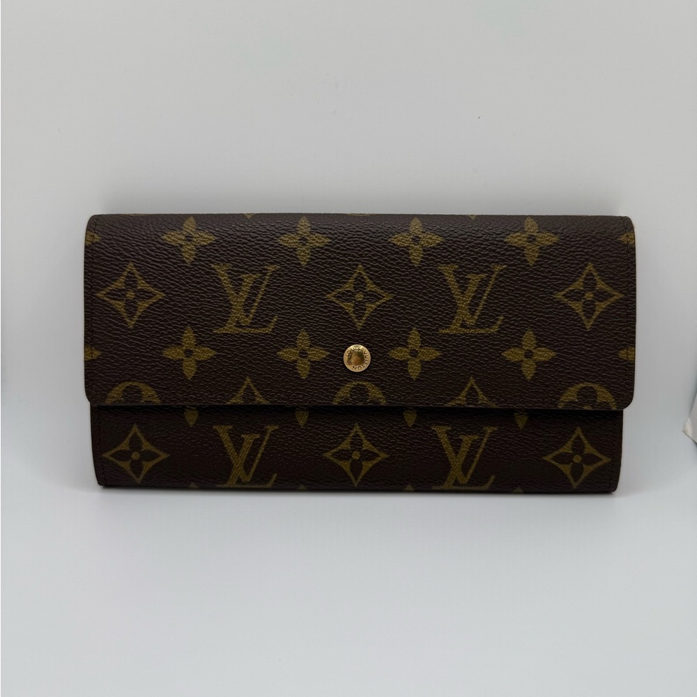 Louis Vuitton Brown Monogram Sarah Bifold Long Wallet